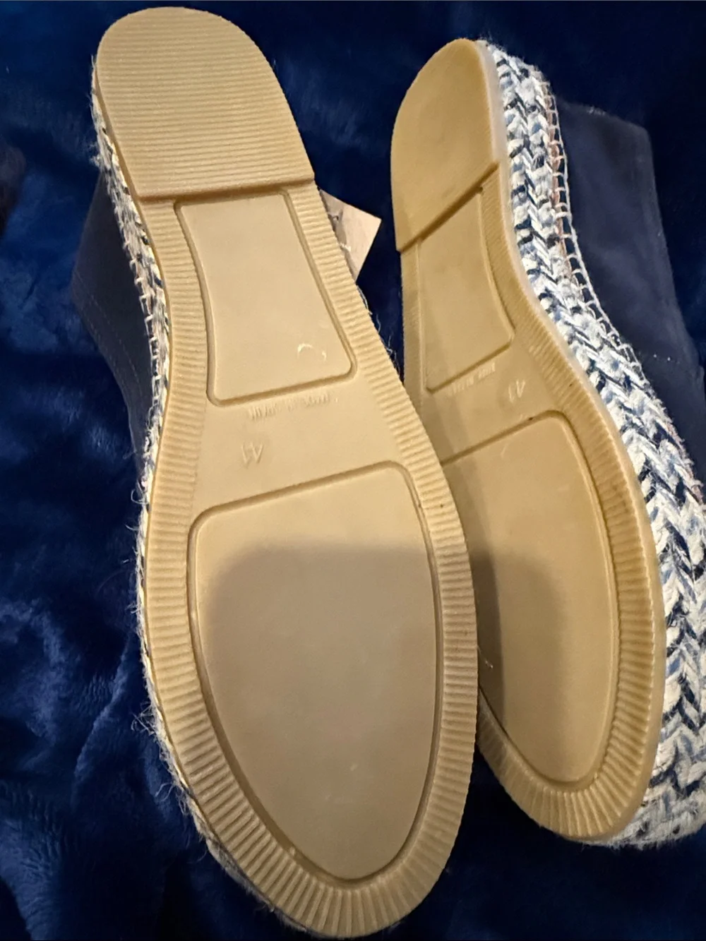 WoMen's Slip-On Espadrilles in Dark Navy - Unbranded. NWOB